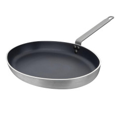 Poêle ovale en aluminium antiadhésif Vogue Teflon Platinum Plus 400mm