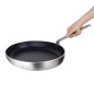 Poêle ovale en aluminium antiadhésif Vogue Teflon Platinum Plus 400mm