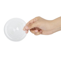 Couvercles plats en rPET Fiesta Recyclable pour gobelets 340/455/568ml (lot de 400)