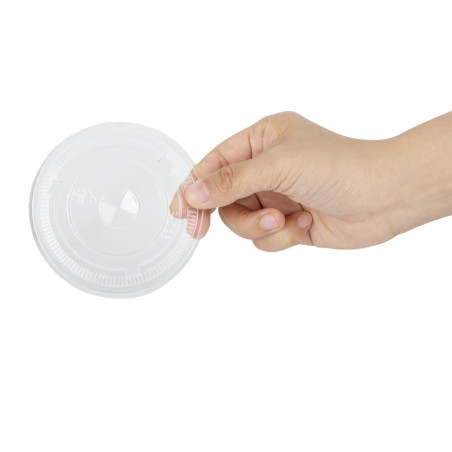 Couvercles plats en rPET Fiesta Recyclable pour gobelets 340/455/568ml (lot de 400)