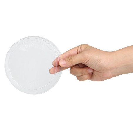 Couvercles plats en rPET Fiesta Recyclable pour pots Deli 225/340/455ml (lot de 300)