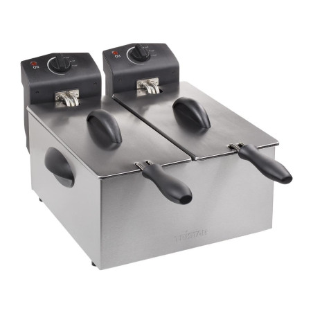 Friteuse double Tristar FR-6937 inox 2 x 3L