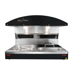 Station de maintien au chaud avec 2 bacs GN 2/3 Hotstation 2 Grillomax 3D 2000W