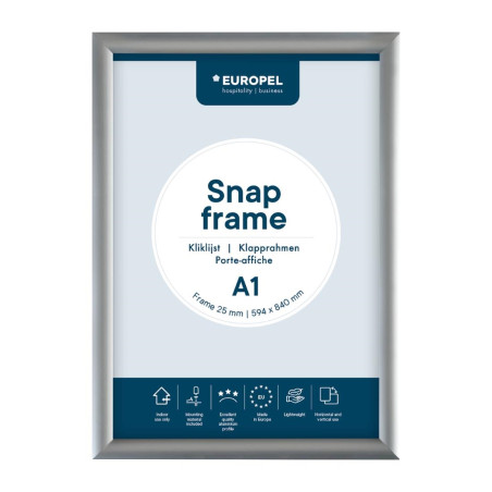Cadre clipsable en aluminium Europel A1 25mm