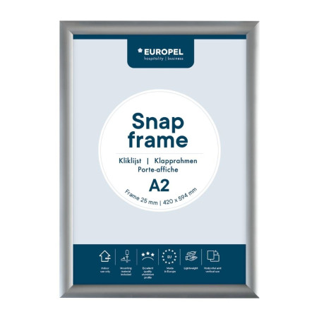 Cadre clipsable en aluminium Europel A2 25mm