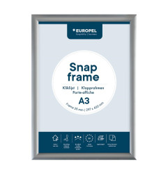 Cadre clipsable en aluminium Europel A3 25mm
