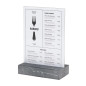 Présentoir de table Europel A5 polystone anthracite