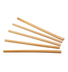 Pailles droites en roseau Sier Disposables 6-8 mm / 20 cm (lot de 50)