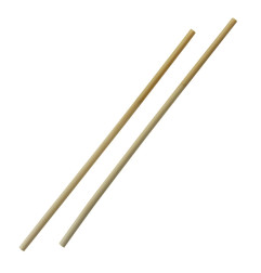 Pailles droites en roseau Sier Disposables 6-8 mm / 25 cm (lot de 50)
