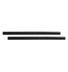 Pailles droites noires Sier Diposables Refork 8 mm / 15 cm (lot de 100)