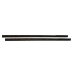 Pailles droites noires Sier Diposables Refork 6 mm / 20 cm (lot de 100)