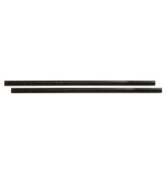 Pailles droites noires Sier Diposables Refork 6 mm / 20 cm (lot de 100)