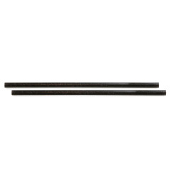 Pailles droites noires Sier Diposables Refork 8 mm / 24 cm (lot de 100)