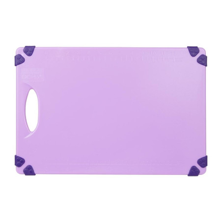 Planche à découper antidérapante professionnelle Hygiplas violette 458x306mm