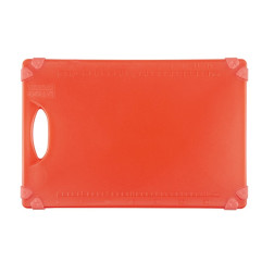 Planche à découper antidérapante professionnelle Hygiplas rouge 458x306mm