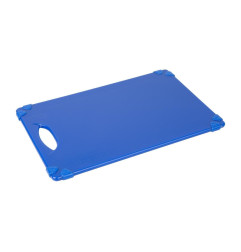Planche à découper antidérapante professionnelle Hygiplas bleue 458x306mm
