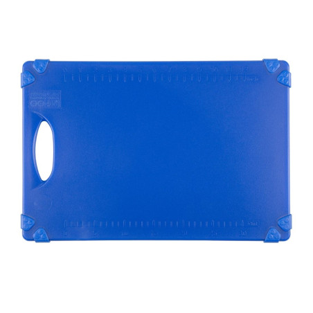 Planche à découper antidérapante professionnelle Hygiplas bleue 458x306mm