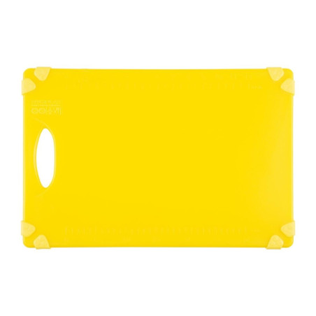 Planche à découper antidérapante professionnelle Hygiplas jaune 458x306mm