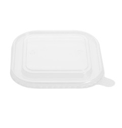 Couvercles PET pour barquettes carrées Fiesta Recyclable (lot de 300)