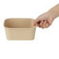 Barquettes carrées Fiesta Recyclable 1400ml (lot de 300)