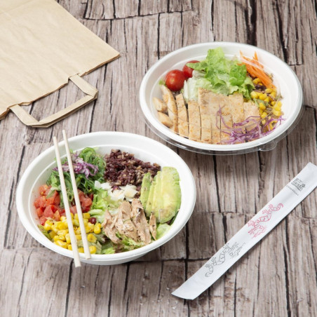 Bols à poke en bagasse Fiesta Compostable 909ml (lot de 50)