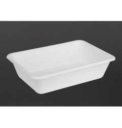 Barquettes alimentaires en bagasse Fiesta Compostable 650ml (lot de 100)