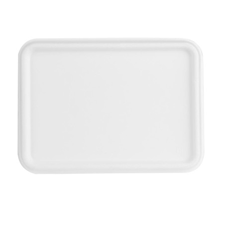 Couvercles en bagasse Fiesta Compostable pour barquettes en bagasse (lot de 100)