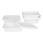 Barquettes alimentaires en bagasse Fiesta Compostable 1000ml (lot de 100)