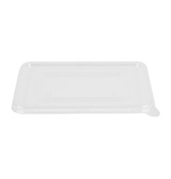 Couvercles PET Fiesta Recyclable pour barquettes en bagasse (lot de 100)