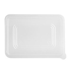 Couvercles PET Fiesta Recyclable pour barquettes en bagasse (lot de 100)