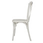 Chaises en résine à dossier croisé Bolero Manhattan blanches (lot de 4)