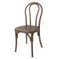 Chaises en résine style bois courbé Bolero Soho noyer (lot de 4)