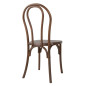 Chaises en résine style bois courbé Bolero Soho noyer (lot de 4)