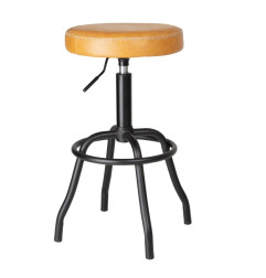 Tabouret de bar en PU Bolero Brooklyn caramel