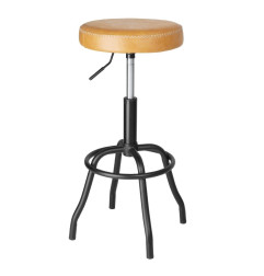 Tabouret de bar en PU Bolero Brooklyn caramel