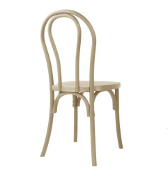 Chaises en résine style bois courbé Bolero Soho coloris naturel (lot de 4)