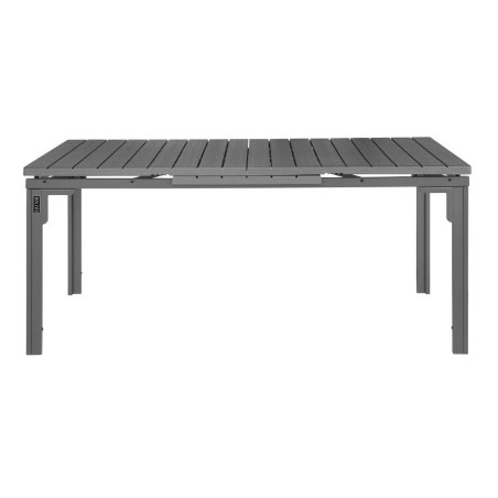 Table d'extérieur à lattes extensible Bolero Valletta grise 1800mm