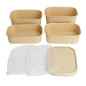 Barquettes alimentaires rectangulaires Fiesta Recyclable 650ml (lot de 300)
