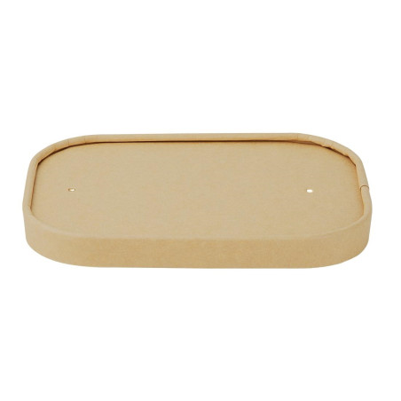 Couvercles en papier Fiesta Recyclable pour barquettes rectangulaires (Lot de 300)