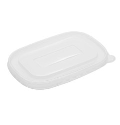 Couvercles en PP Fiesta Recyclable pour barquettes rectangulaires (Lot de 300)