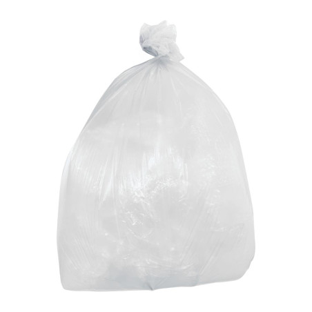 Sacs poubelle légers Jantex transparents 80L (lot de 200)