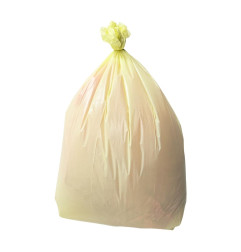 Sacs poubelle standard Jantex jaunes 80L (lot de 200)