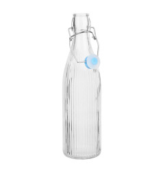 Bouteilles d'eau rainurées à bouchon mécanique Olympia 500ml (lot de 6)