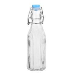 Bouteilles d'eau rainurées à bouchon mécanique Olympia 200ml (lot de 6)
