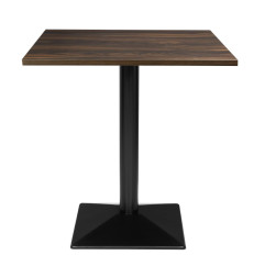 Table carrée Bolero Complete effet bois foncé 700mm