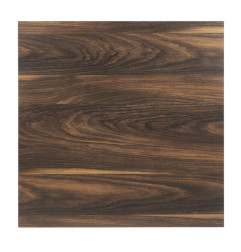 Table carrée Bolero Complete effet bois foncé 700mm