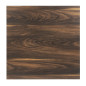 Table carrée Bolero Complete effet bois foncé 700mm
