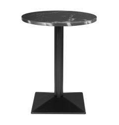Table ronde Bolero Complete effet pierre noire 600mm