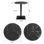 Table ronde Bolero Complete effet pierre noire 600mm