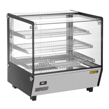Vitrine chauffante de comptoir carrée Buffalo 120L